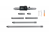 Цифровой трубчатый нутромер (стержневой) дюймовый/метрический, 8-40", IP65, вкл. 6 стержней (337-303)