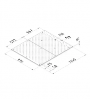 Специальная базовая пластина 970 x 1140 x 15 CRYSTA-Apex V 9106/9108 (K551192)