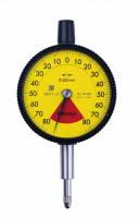 Индикатор часового типа, плоская задняя часть, тип ISO, один оборот, ударопрочный и пылезащищенный, 1,6 мм, 0,02 мм (2973AB)