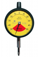 Индикатор часового типа, плоская задняя часть, тип ISO, один оборот, ударопрочный и пылезащитный, 1 мм, 0,01 мм (2972AB)