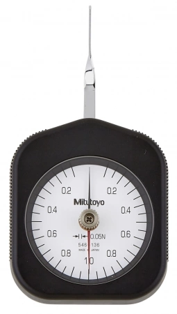 Индикатор натяжения с круговой шкалой, удержание пика 0,1Н-1Н, градуировка 0,05Н (546-136)