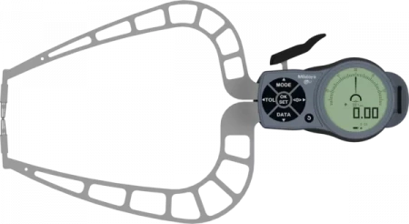 Внешний цифровой штангенциркуль 0-50 мм, 0,01 мм, твердосплавный шарик D=3 мм (209-954)