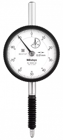Индикатор часового типа, с креплением на язычок, тип ISO IP64, 20 мм, 0,01 мм (2050A-60)