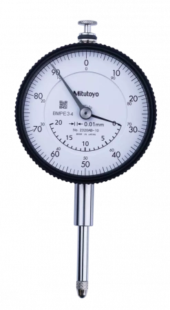 Индикатор часового типа, с задним ушком, подшипник с драгоценными камнями типа ISO, 20 мм, 0,01 мм (2320A-10)