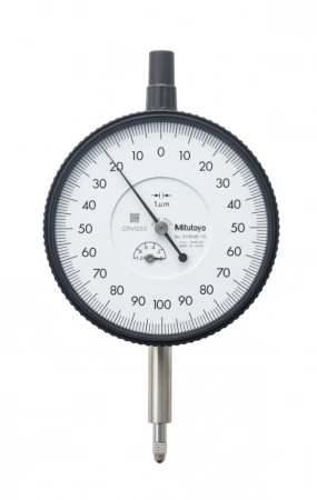 Индикатор часового типа, плоская задняя поверхность, подшипник с драгоценными камнями типа ISO, ударопрочный, 1 мм, 0,001 мм (3109AB-10)