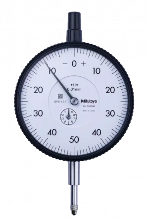 Индикатор часового типа, плоская задняя поверхность, тип ISO 10 мм, 0,01 мм (3047AB)