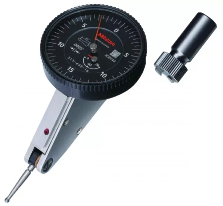 Индикатор циферблатный, горизонтальный, 20°, полный комплект, 0,06", 0,0005", стержень 4/9,52 мм (513-446-16T)