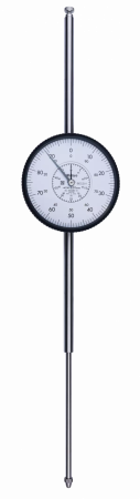 Индикатор часового типа, плоская задняя часть, подшипник с драгоценными камнями типа ISO, ударопрочный, 100 мм, 0,01 мм (3062AB-19)