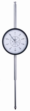 Индикатор часового типа, плоская задняя поверхность, подшипник с драгоценными камнями типа ISO, ударопрочный, 80 мм, 0,01 мм (3060AB-19)