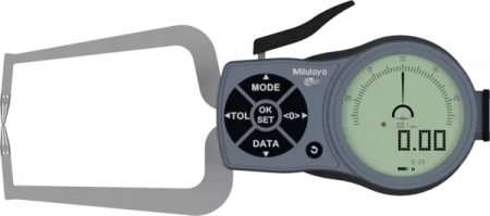 Внешний цифровой штангенциркуль 0-20 мм, 0,01 мм, D=1,5 мм сфера (209-932)